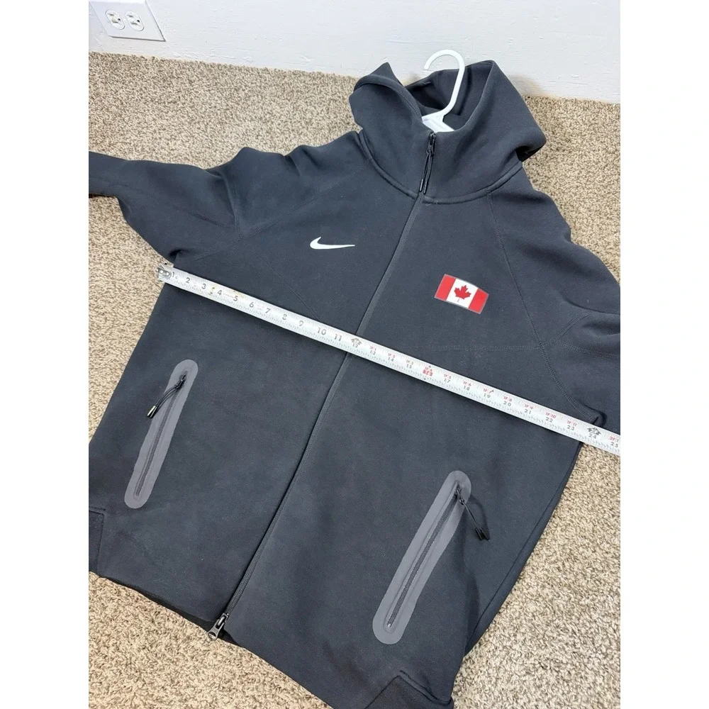 Nike‎ Tech Fleece Canada Team Full Zip Track Jacket Men Size L Black Rare